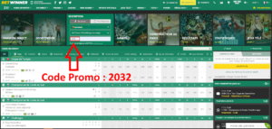 code promo betwinner